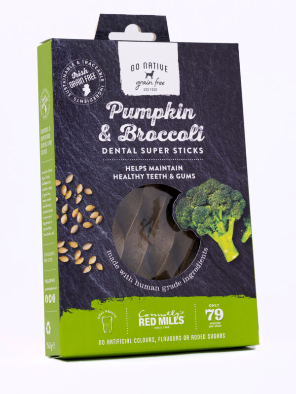 GO NATIVE dentalna spirala buča in brokoli 150g