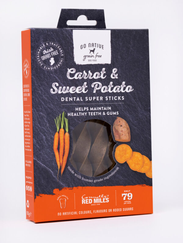 GO NATIVE dentalna spirala korenje in sladki krompir 150g