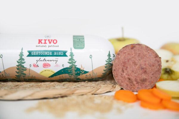 KIVO klobasa - mokra hrana za pse govedina 600g
