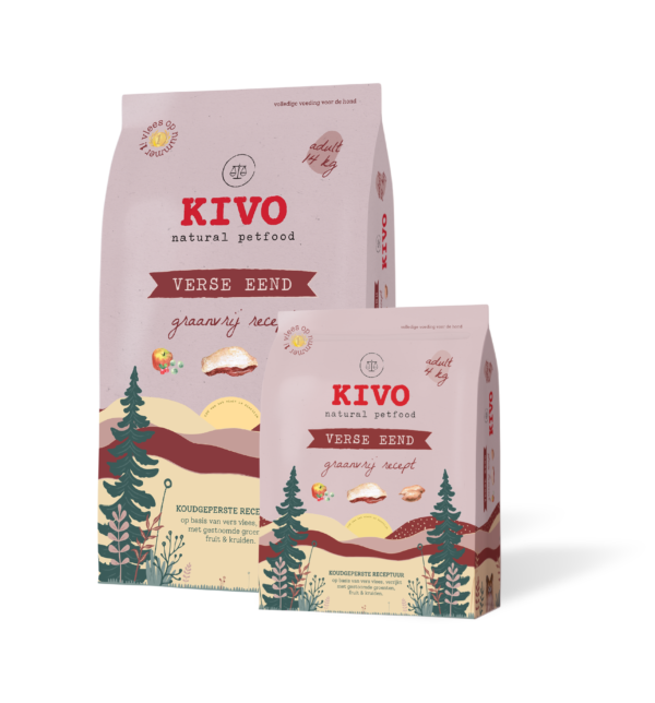 KIVO hladno stiskani peleti raca in sladki krompir