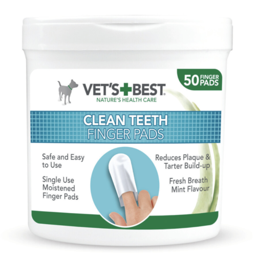 Vet's Best Clean Teeth naprstniki za čiščenje zob 50kom.