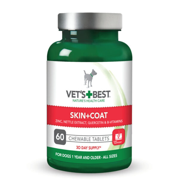 Vet's Best Skin & Coat - tablete za kožo in dlako pse 60 tbl.