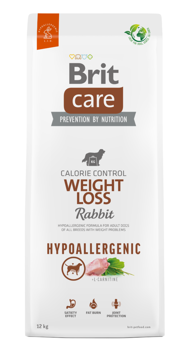 Brit Care hypoallergenic weight loss - kunec in riž