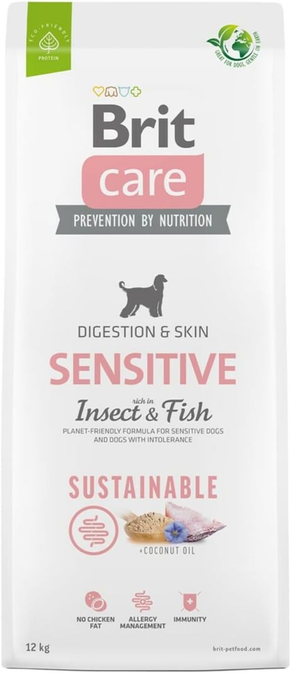 Brit Care sustainable sensitive riba in insekti