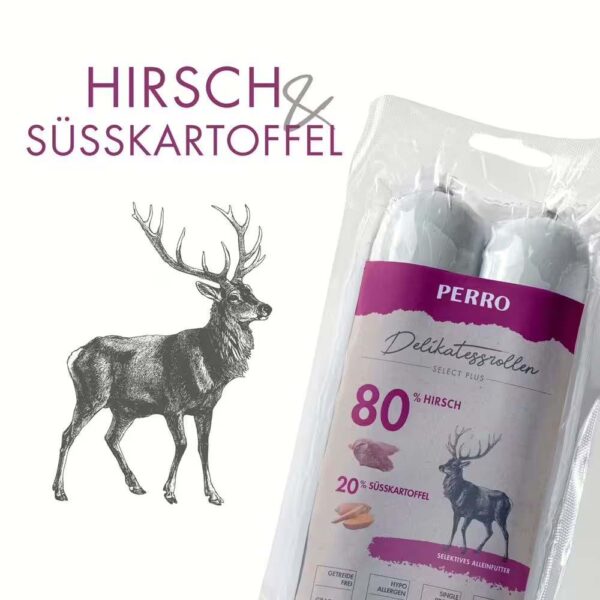 PERRO delikatesna rolada z JELENOM in SLADKIM KROMPIRJEM