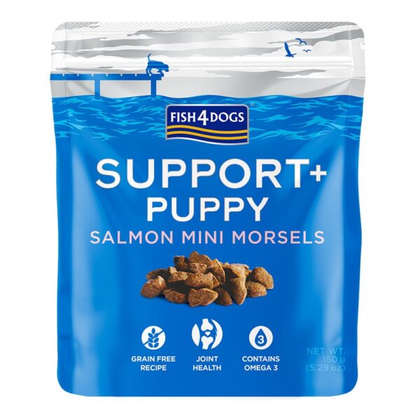 FISH 4 DOGS SUPPORT+ PUPPY SALMON (losos) MINI MORSEL