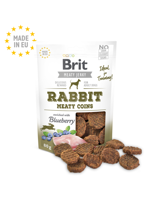 Brit - Meaty Coins mesni medaljoni zajec 80g