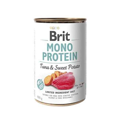 BRIT MONO PROTEIN TUNA & SWEET POTATO - tuna in sladek krompir 400g