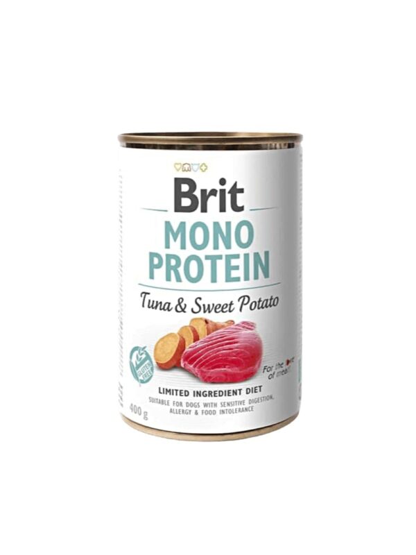 BRIT MONO PROTEIN TUNA & SWEET POTATO - tuna in sladek krompir 400g