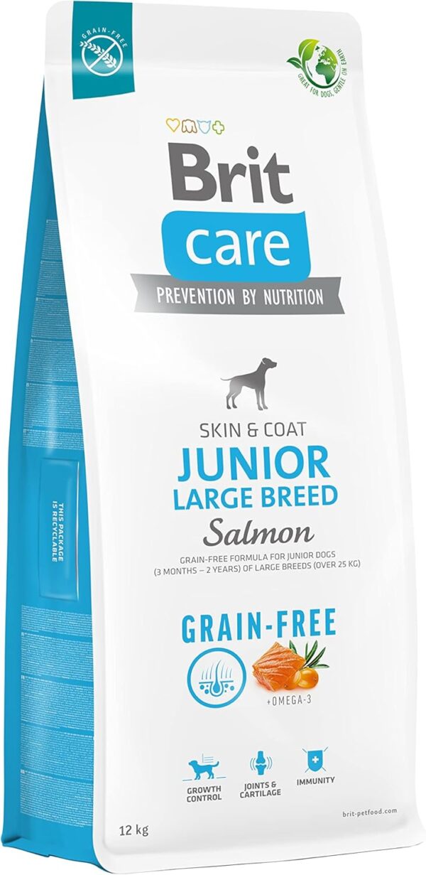 Brit Care dog grain-free junior large breed losos in krompir