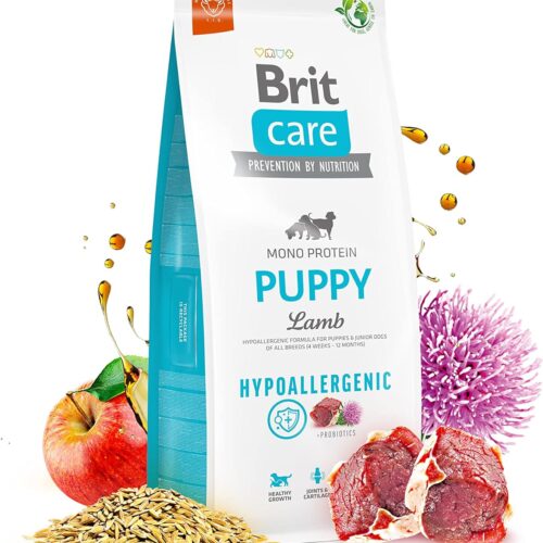 Brit Care dog hypoallergenic puppy jagnjetina in riž