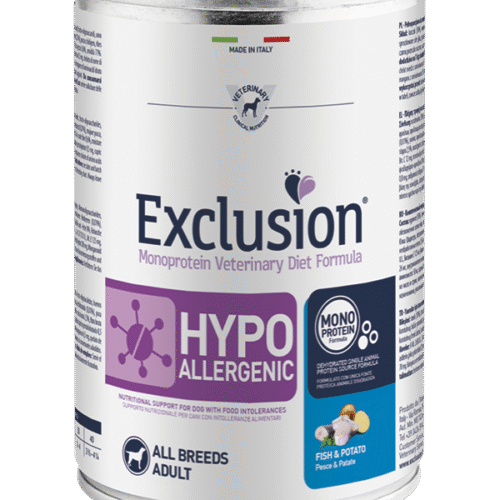 EXCLUSION MONOPROTEIN VETERINARY DIET fish & potato – riba in krompir KONZERVA
