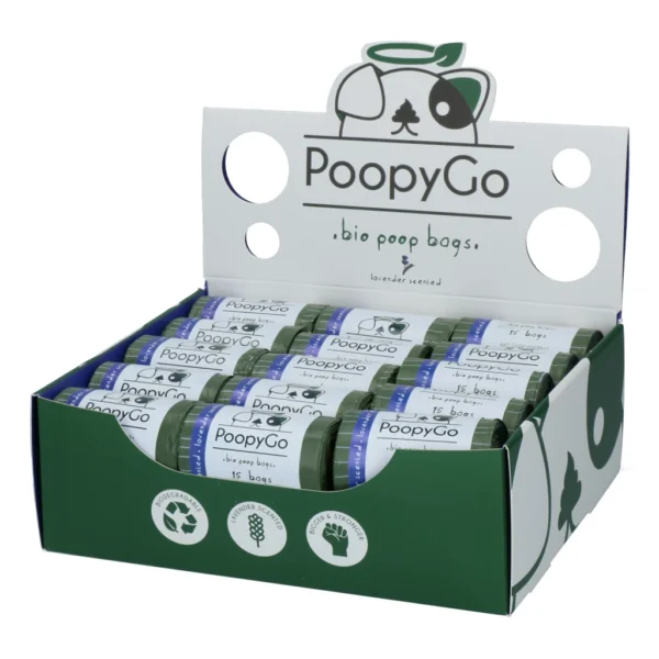 PoopyGo – Eko prijazne vrečke za pasje iztrebke z vonjem sivke