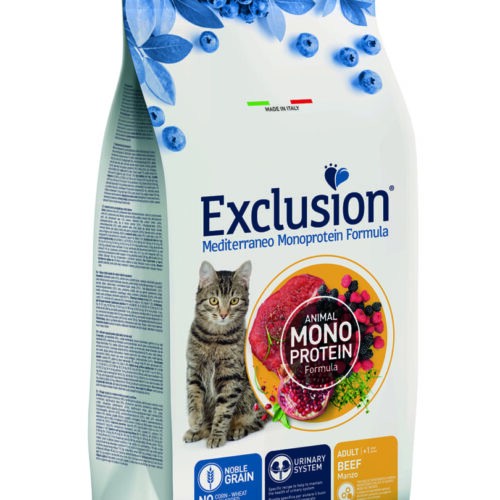 Exclusion Mediterraneo Adult – hrana za odrasle MAČKE z govedino
