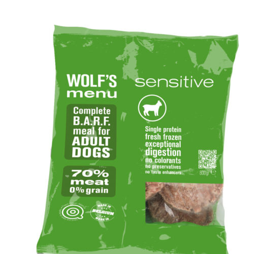 Wolf's menu Sensitive MONO jagnjetina 800g