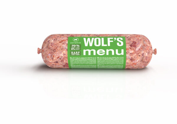 Wolf's Menu Sensitive MONO jagnjetina klobasa 1kg