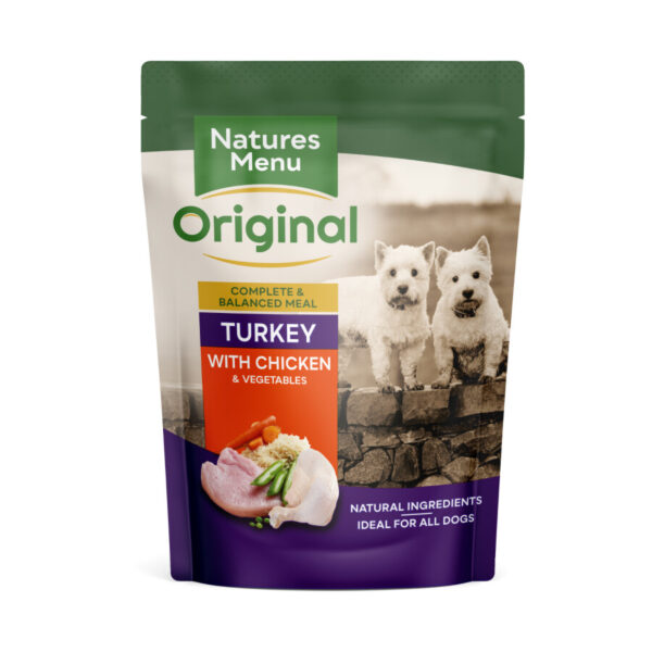 Natures Menu Complete Meal vrečka za pse - puran&piščanec 300g