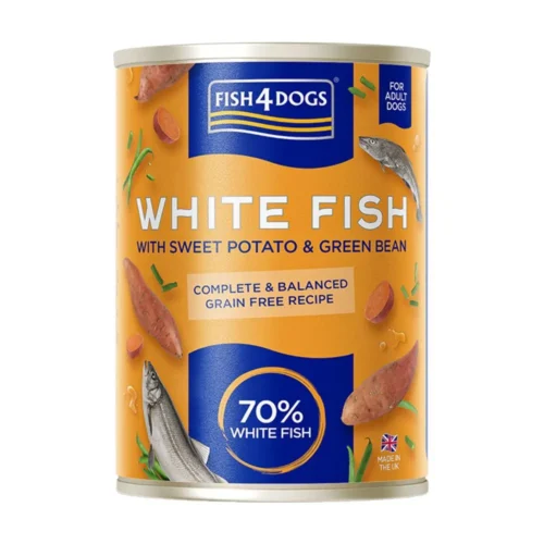 FISH 4 DOGS - White fish, sweet potato & green bean - bela riba, sladek krompir in zelen fižol
