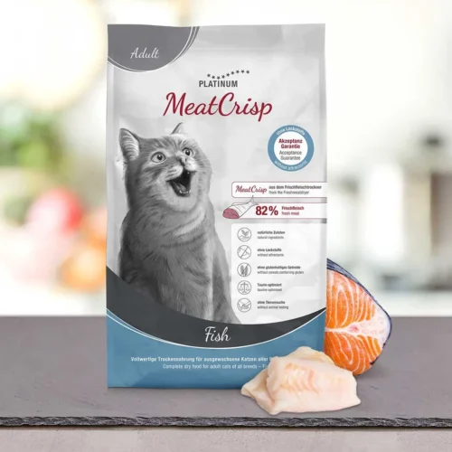 PLATINUM MeatCrisp Adult Fish – suha hrana za odrasle mačke