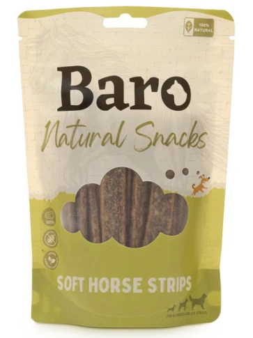 BARO premium naravni mehki trakovi za pse – konj