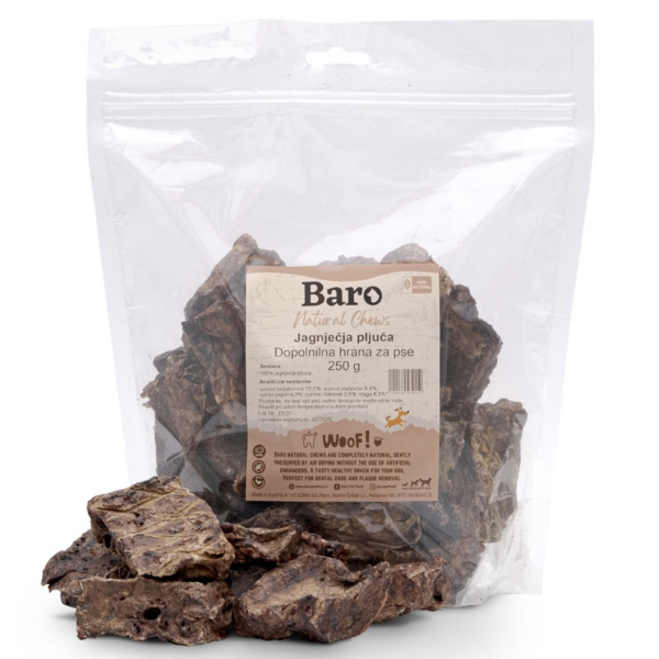 BARO natural chews jagnječja pljuča 250g