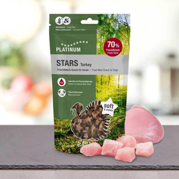 PLATINUM Stars Turkey 185g – Najboljša nagrada iz 100% svežega puranjega mesa