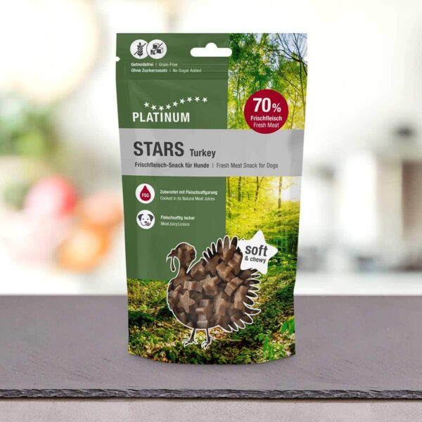 PLATINUM Stars Turkey 185g – Najboljša nagrada iz 100% svežega puranjega mesa