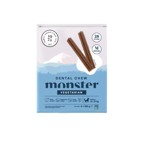 MONSTER - DENTAL CHEW VEGETARIAN MEDIUM (mesečno pakiranje)