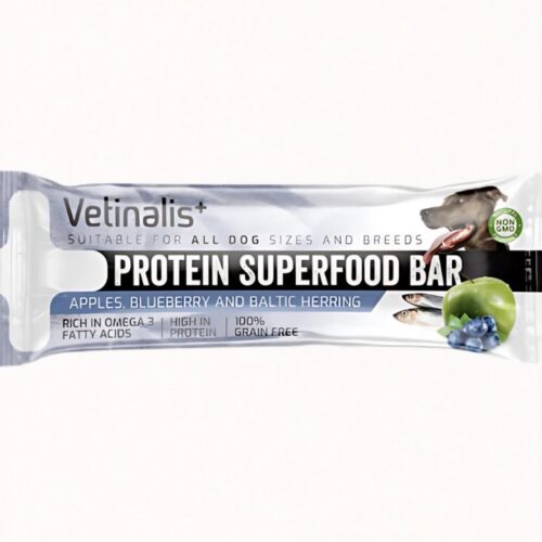 Vetinalis - PROTEIN BAR Ribe, jabolko in borovnice
