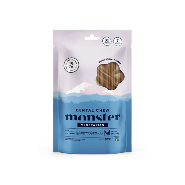 dental monster 7dni m MONSTER - DENTAL CHEW VEGETARIAN MEDIUM (tedensko pakiranje)