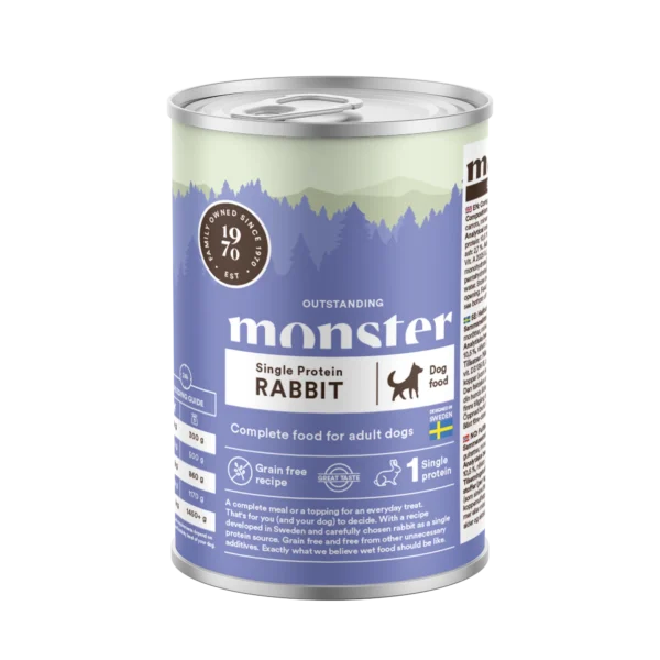 Monster Dog – Monoprotein Zajec 400 g