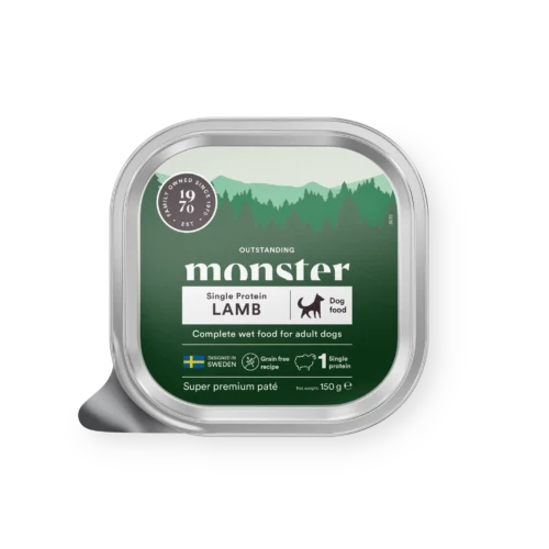 Alu-tray-Lamb Monster Dog Pate - pašteta – lamb – jagnjetina 150g