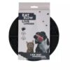 Eat Slow Live Longer Lick Mat circle black - čudežen krog