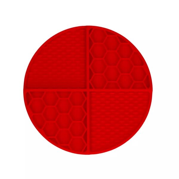 Eat Slow Live Longer Lick Mat circle red - čudežen krog