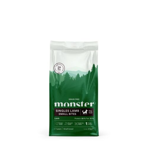 Monster Dog Grain free LAMB Jagnjetina SMALL BITES – Suha hrana za pse